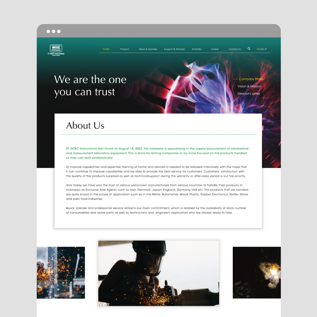 INTEC Website Design and Development